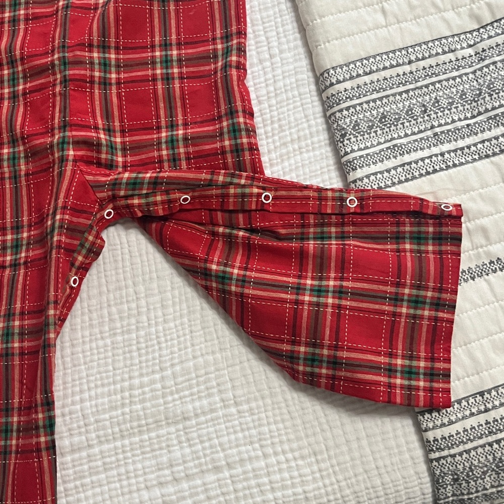 Smocked Red Plaid Longall - Picture 5 of 6